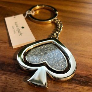 Kate Spade Swivel Glitter Spade Bag Charm Key Fob